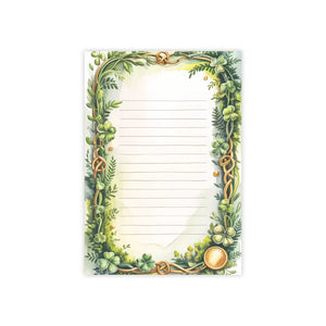 St. Patrick’s Day Shamrock Lined Post-it Notes - Gold Pot Design - Dipaliz - 4’’ x 6’’ / White - Paper Products