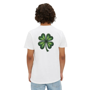 Unisex Clover Pocket Tee - St Patricks Day - Dipaliz - T-shirts