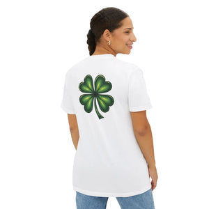 Unisex Clover Pocket Tee - St Patricks Day - Dipaliz - T-shirts