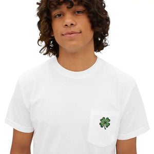 St Patricks Day Clover Pocket Tee - Festive Irish Shirt - Dipaliz - T-shirts