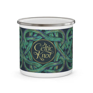 St Patricks Day Enamel Mug - Festive Irish Style - Dipaliz - 12oz - Mugs