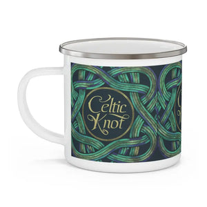 St Patricks Day Enamel Mug - Festive Irish Style - Dipaliz - 12oz - Mugs