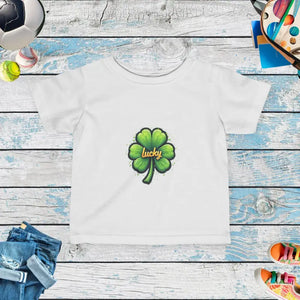 Lucky Infant Fine Jersey Tee - St Patricks Day Festive - Dipaliz - White / 6m - T-shirts