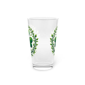 Shamrock Pint Glass - Chic St. Patrick’s Day Drinkware - Dipaliz - 16oz - Beer Glasses