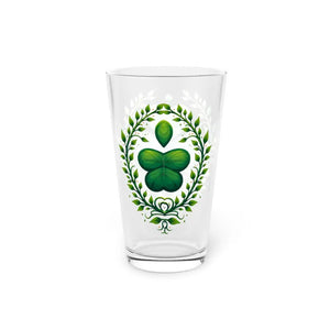 Shamrock Pint Glass - Chic St. Patrick’s Day Drinkware - Dipaliz - 16oz - Beer Glasses