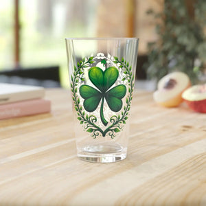Chic St. Patrick’s Shamrock Pint Glass 16oz - Dipaliz - Beer Glasses