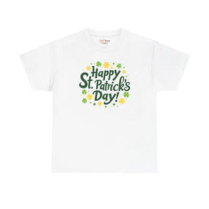 Rockin Patricks Day Heavy Cotton Tee - Unisex Style - Dipaliz - White / s - T-shirts