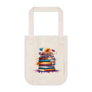 Canvas Tote Bag Eco Chic Book Lover Design - Dipaliz - one Size / Natural - Bags