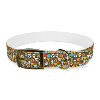 Upgrade your Pup’s Look with Stain-resistant Elegance Dog Collar - l / Vintage Brass / Tpu Pets