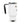 Steel Travel Mug - Glossy White Enamel for Outdoor Adventures - Dipaliz - 14oz - Mugs