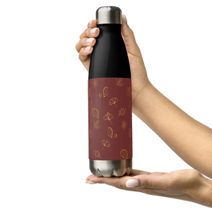 Chic Steel Water Bottle - Maroon Foliage 17oz - Dipaliz - Bottles