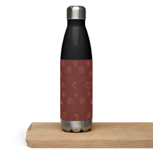 Chic Steel Water Bottle - Maroon Foliage 17oz - Dipaliz - Bottles