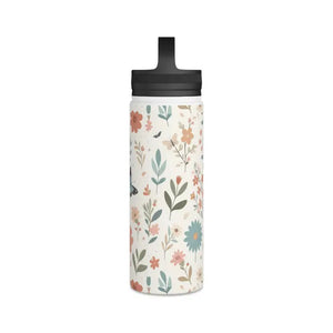 Double-wall Stainless Steel Butterfly Design Travel Mug - Dipaliz - Water Bottles