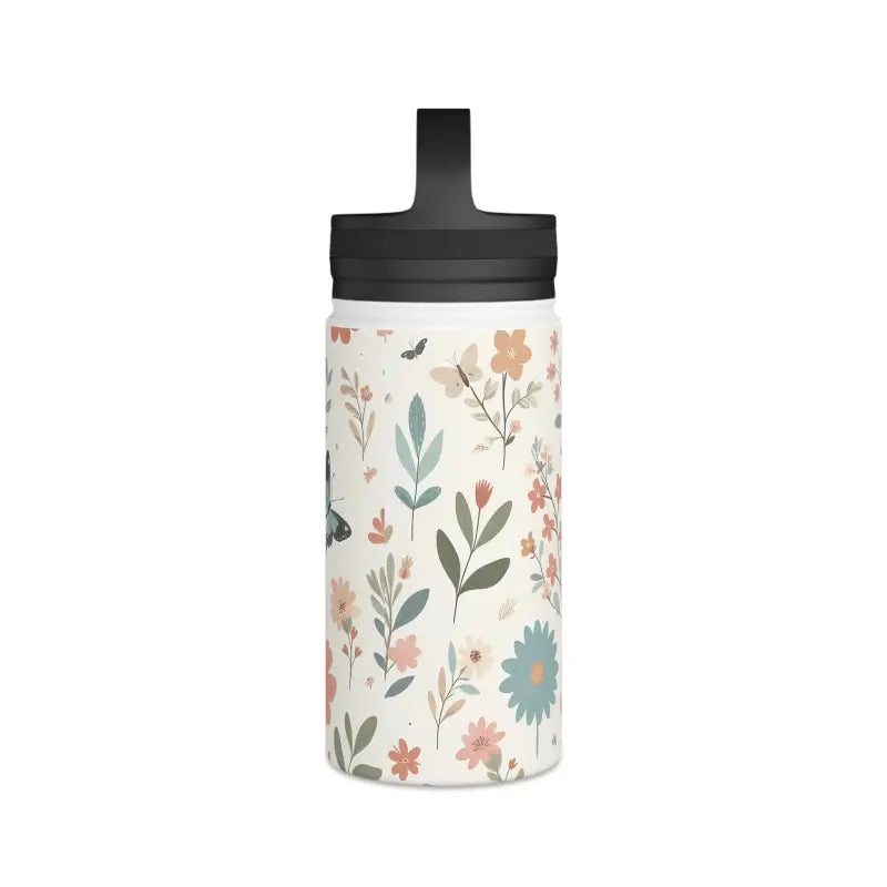 Elegant Stainless Steel Water Bottle with Butterfly Design - Mug