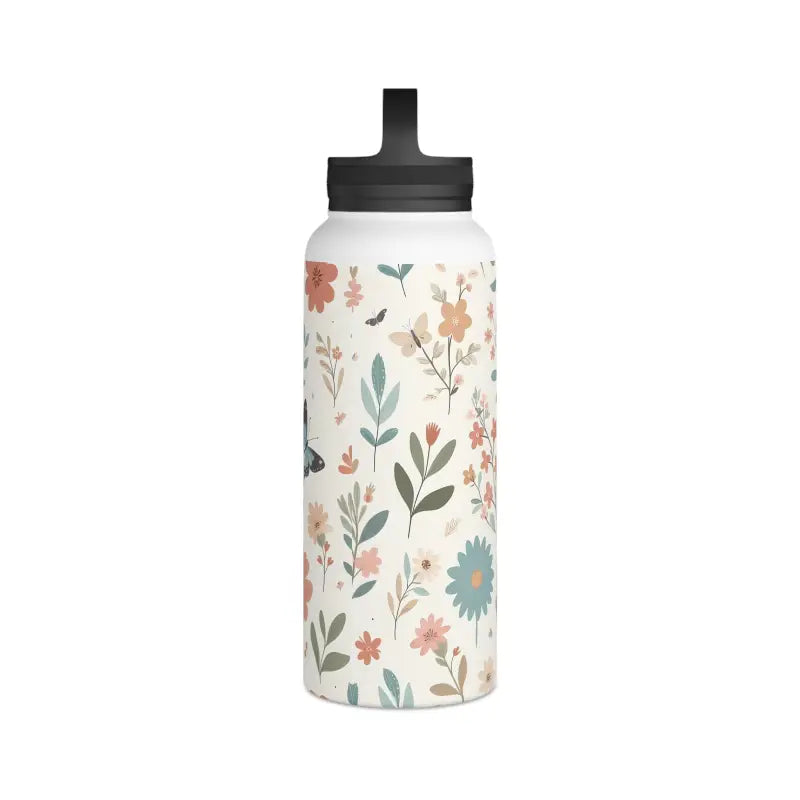 Elegant Stainless Steel Water Bottle with Butterfly Design - Mug