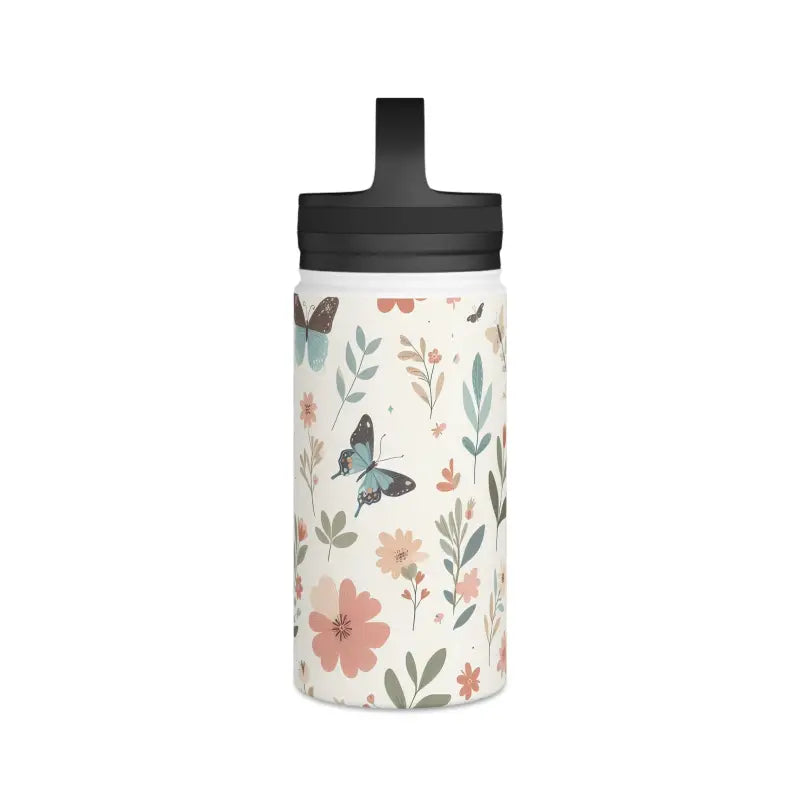 Elegant Stainless Steel Water Bottle with Butterfly Design - Mug