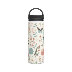 Double-wall Stainless Steel Butterfly Design Travel Mug - Dipaliz - Water Bottles