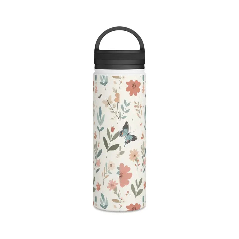 Elegant Stainless Steel Water Bottle with Butterfly Design - Mug