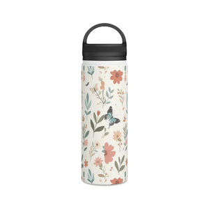 Double-wall Stainless Steel Butterfly Design Travel Mug - Dipaliz - Water Bottles