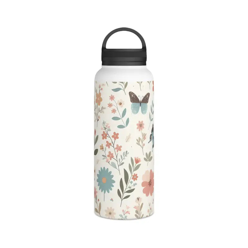 Elegant Stainless Steel Water Bottle with Butterfly Design - Mug