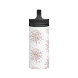 Pink Floral Water Bottle - Stainless Steel - Dipaliz - Bottles