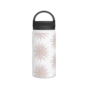Pink Floral Water Bottle - Stainless Steel - Dipaliz - Bottles