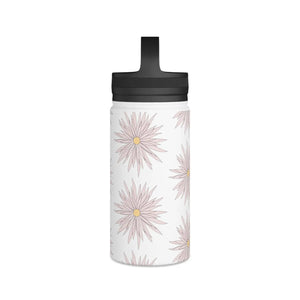 Pink Floral Water Bottle - Stainless Steel - Dipaliz - Bottles
