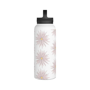 Pink Floral Water Bottle - Stainless Steel - Dipaliz - Bottles