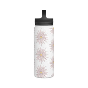 Pink Floral Water Bottle - Stainless Steel - Dipaliz - Bottles