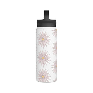 Pink Floral Water Bottle - Stainless Steel - Dipaliz - Bottles