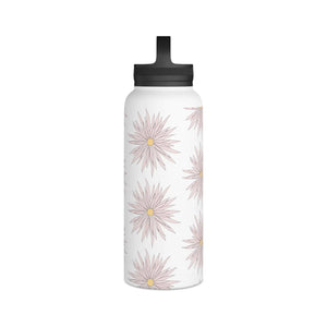 Pink Floral Water Bottle - Stainless Steel - Dipaliz - Bottles
