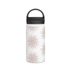 Pink Floral Water Bottle - Stainless Steel - Dipaliz - Bottles