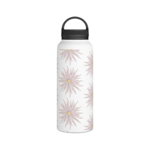 Pink Floral Water Bottle - Stainless Steel - Dipaliz - Bottles