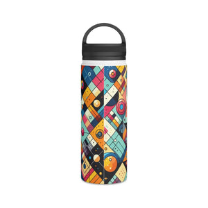 Modern Geometrical Pattern Water Bottle - Stainless Steel - Dipaliz - Bottles