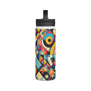 Modern Geometrical Pattern Water Bottle - Stainless Steel - Dipaliz - Bottles
