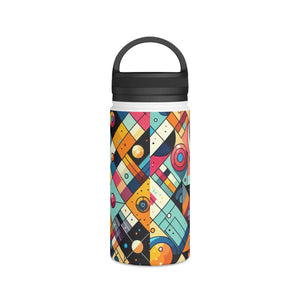 Modern Geometrical Pattern Water Bottle - Stainless Steel - Dipaliz - Bottles