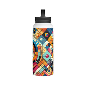 Modern Geometrical Pattern Water Bottle - Stainless Steel - Dipaliz - Bottles