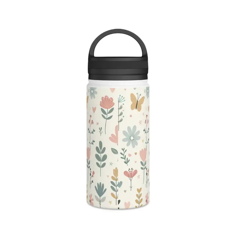 Stylish Pastel Floral Design Stainless Water Bottle - Mug