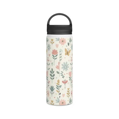 Stylish Pastel Floral Design Stainless Water Bottle - Mug