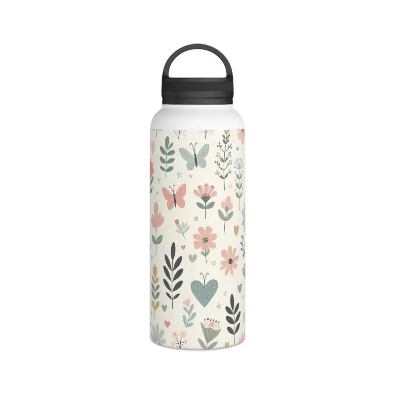 Stylish Pastel Floral Design Stainless Water Bottle - Mug