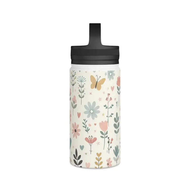 Stylish Pastel Floral Design Stainless Water Bottle - Mug