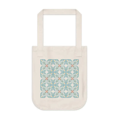 Turn Heads with a Cyan Geometric Canvas Tote Bag! - Bags