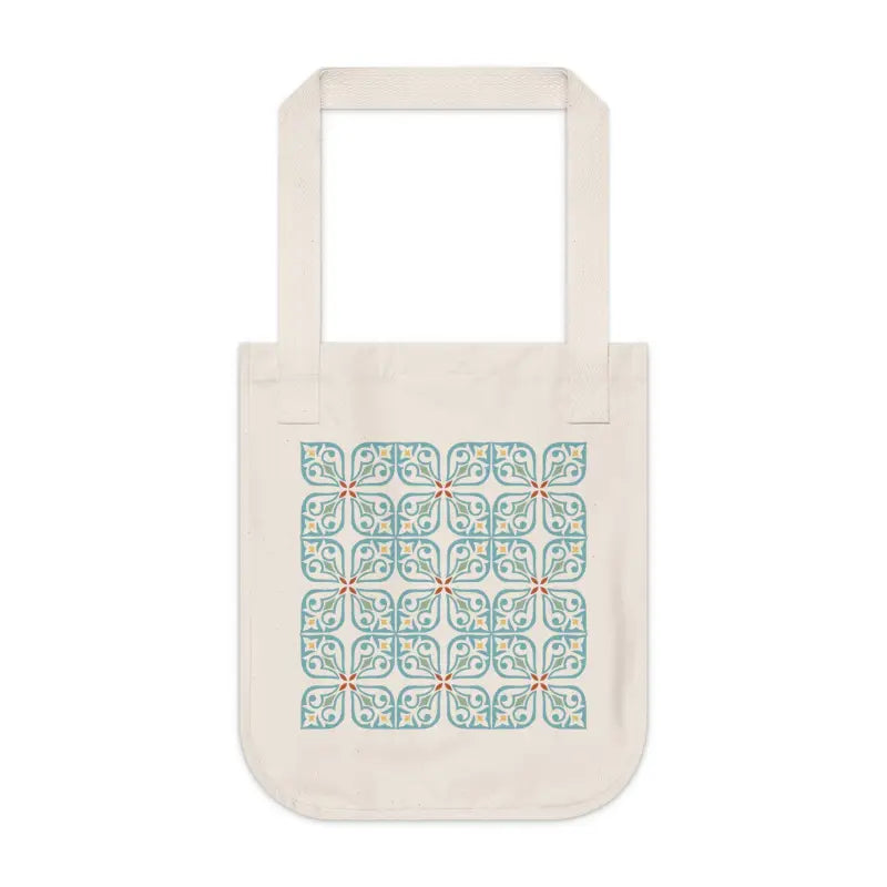 Turn Heads with a Cyan Geometric Canvas Tote Bag! - Bags