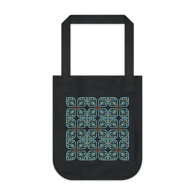 Turn Heads with a Cyan Geometric Canvas Tote Bag! - Bags