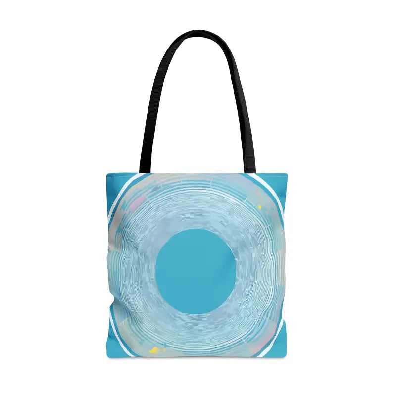 Turn Heads with the Blue Circular Pattern Tote Bag! - Bags