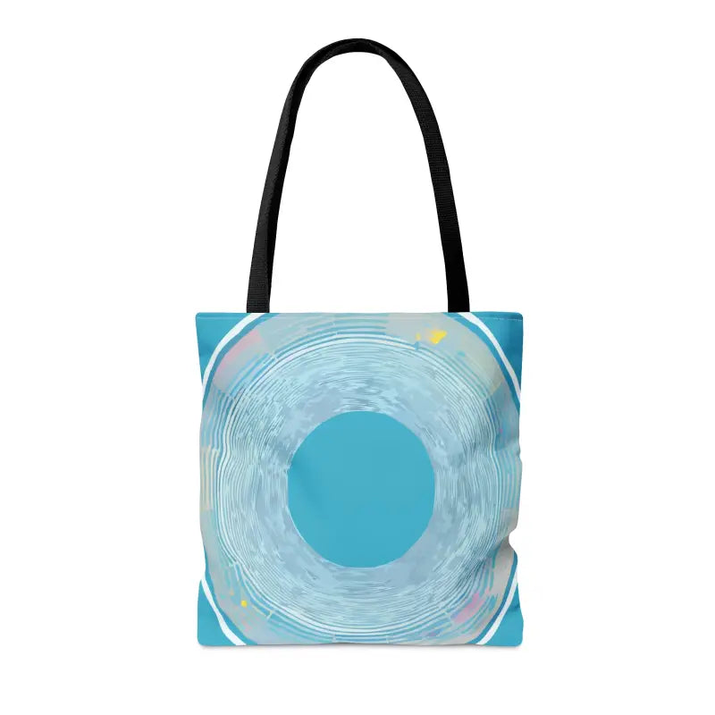 Turn Heads with the Blue Circular Pattern Tote Bag! - Bags