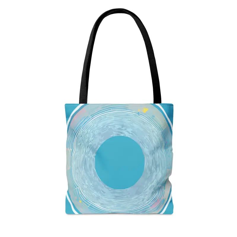 Turn Heads with the Blue Circular Pattern Tote Bag! - Bags