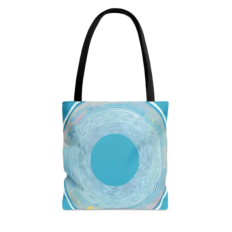 Turn Heads with the Blue Circular Pattern Tote Bag! - Bags