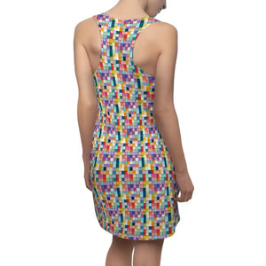All Over Prints - Checkered Racerback Dress Bold Statement Style Dipaliz