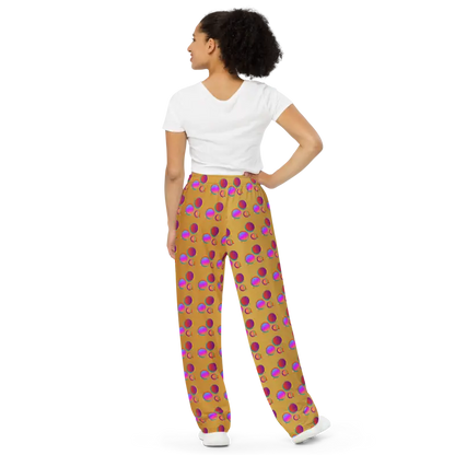 Stand out with Trendy Polka Dot Wide Leg Pants! - Pants